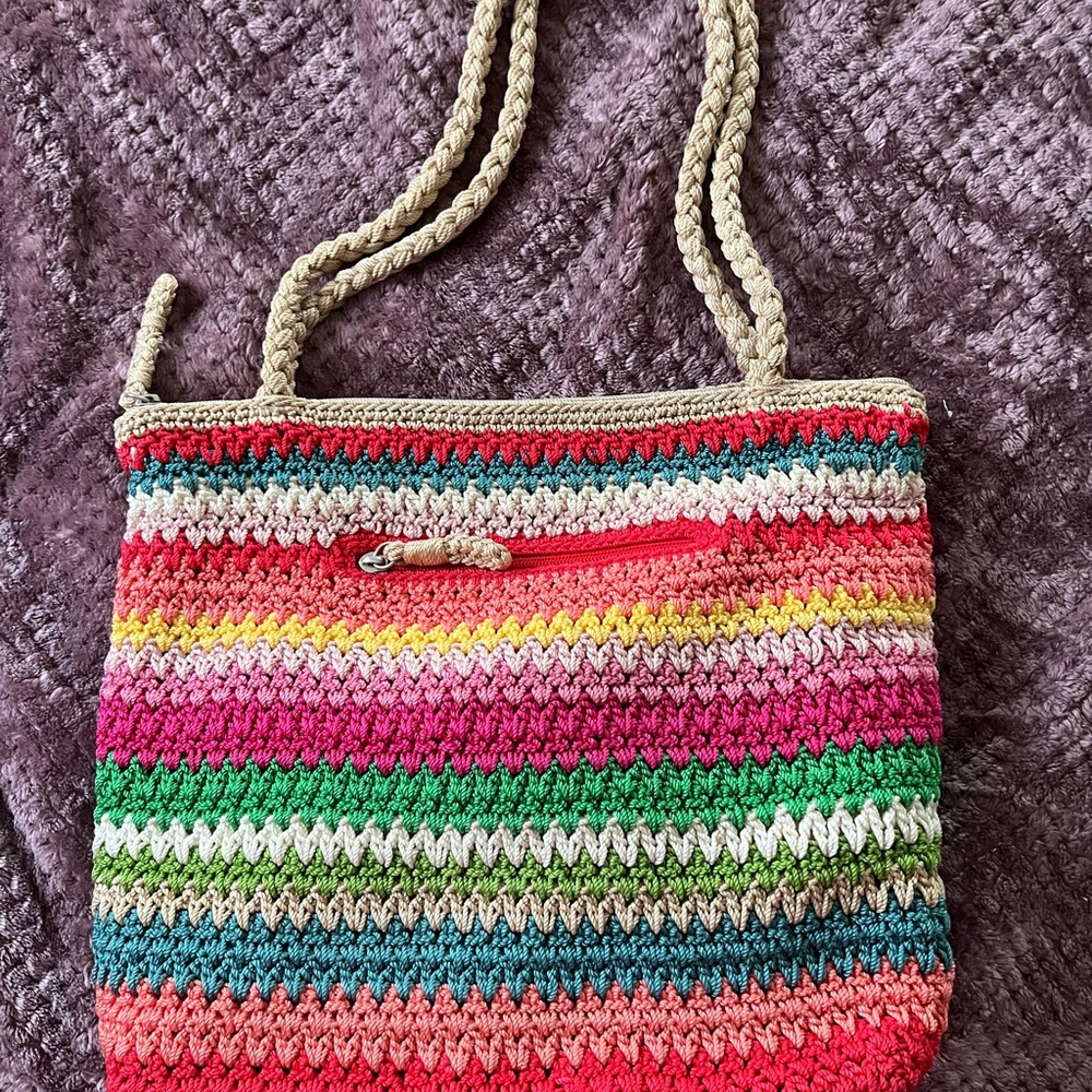 The Sak Multicolor Crochet Tote Bag